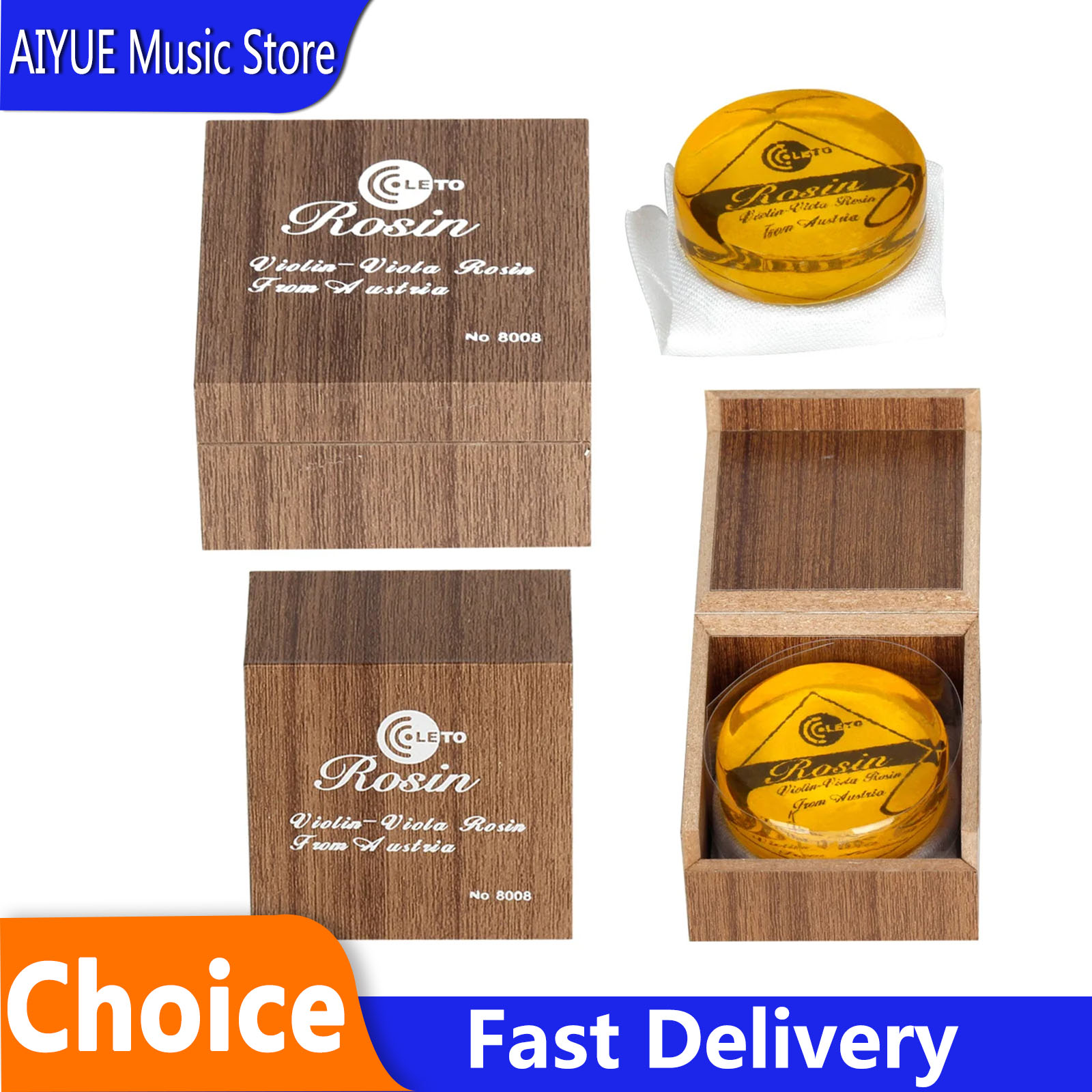 Violin Rosin Bow - LETO Violin Resin Rosin 8008 Violin