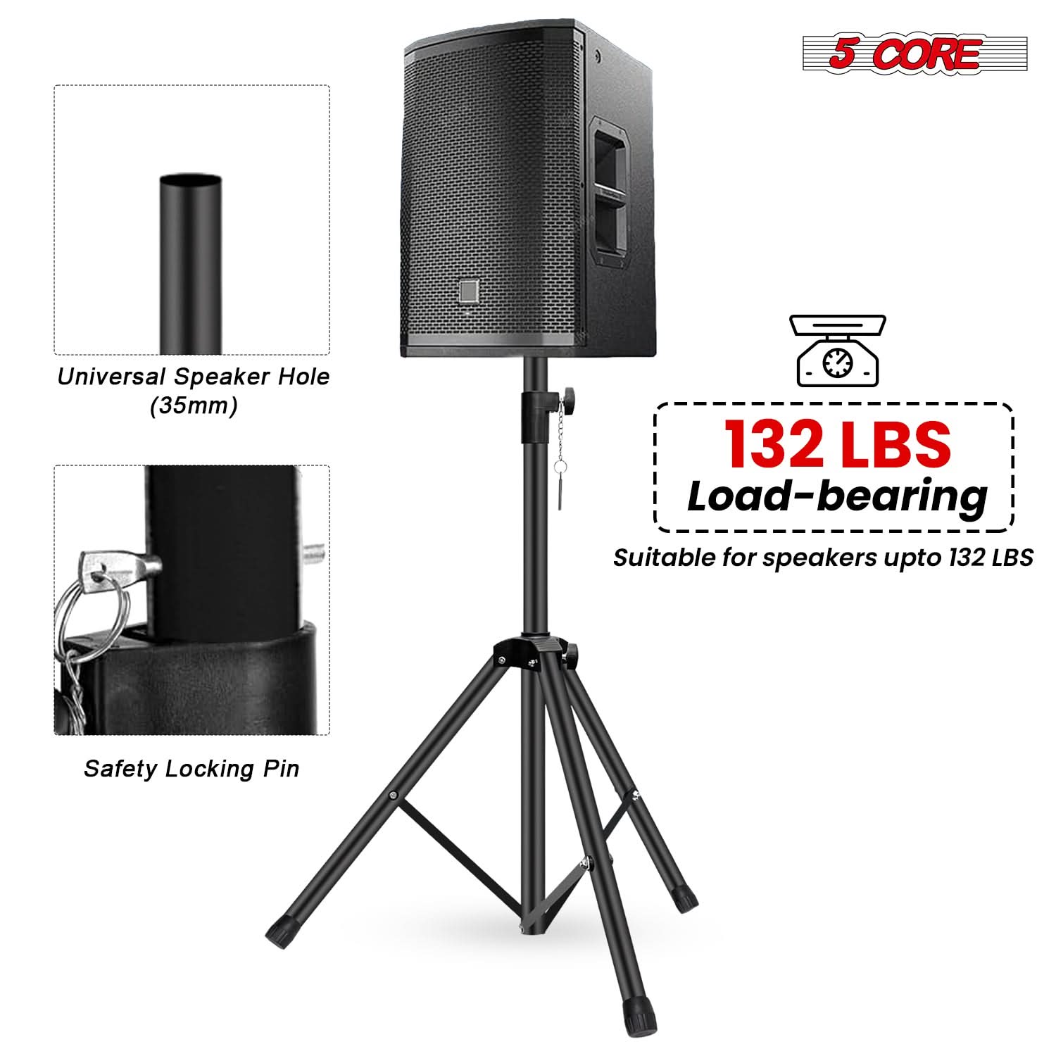 5 Core Speaker Stand Adjustabl - đánh giá và giá Speaker Stand Tripod
