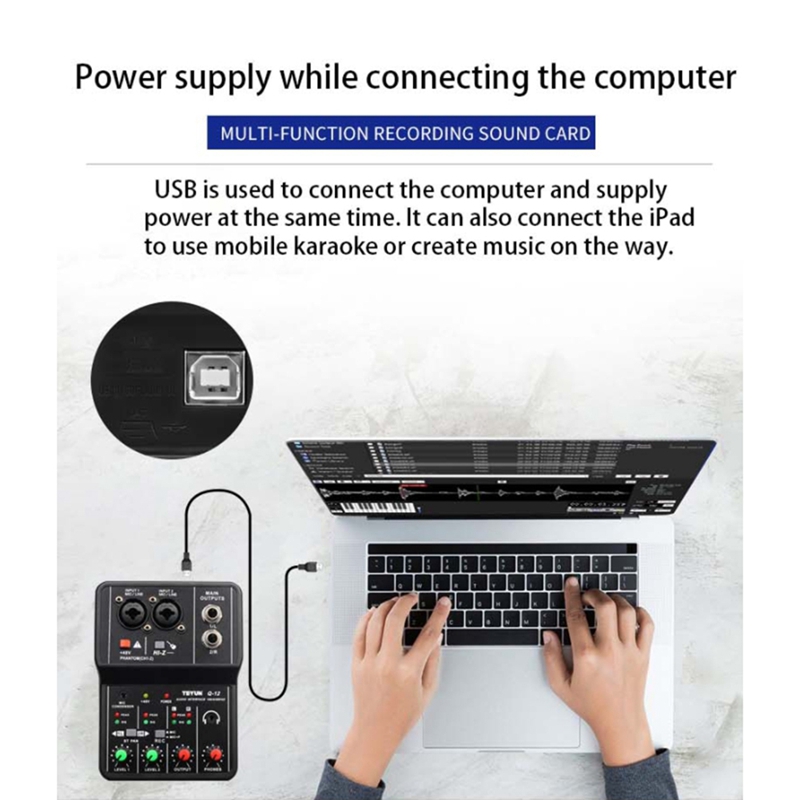 Q-12 Card Âm Thanh Trộn Âm Tha - đánh giá và giá Audio Mixer 4 Channel