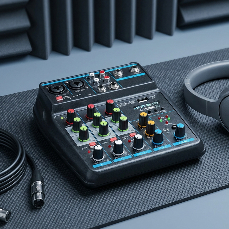 4-Channel Mini USB Audio Mixer - đánh giá và giá Audio Mixer 4 Channel